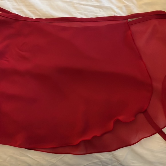Maroon Wrap Ballet Skirt - Picture 2 of 2